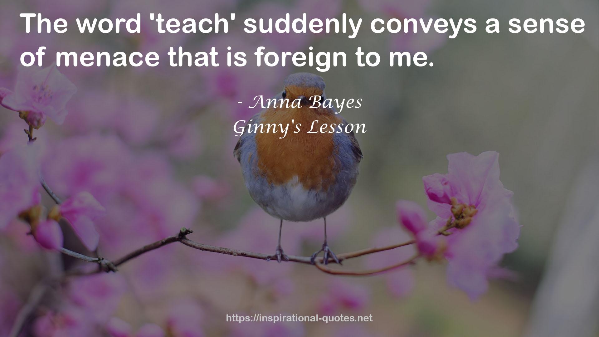 Ginny's Lesson QUOTES