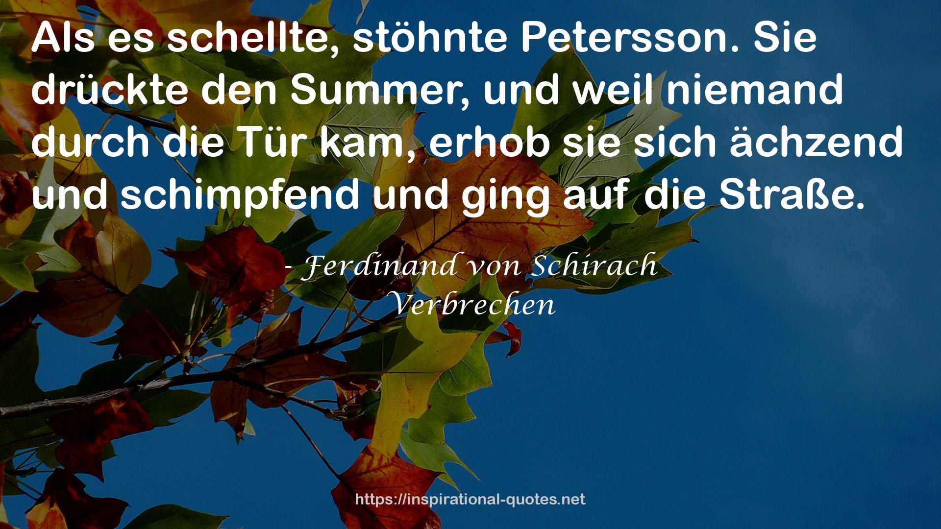 Verbrechen QUOTES