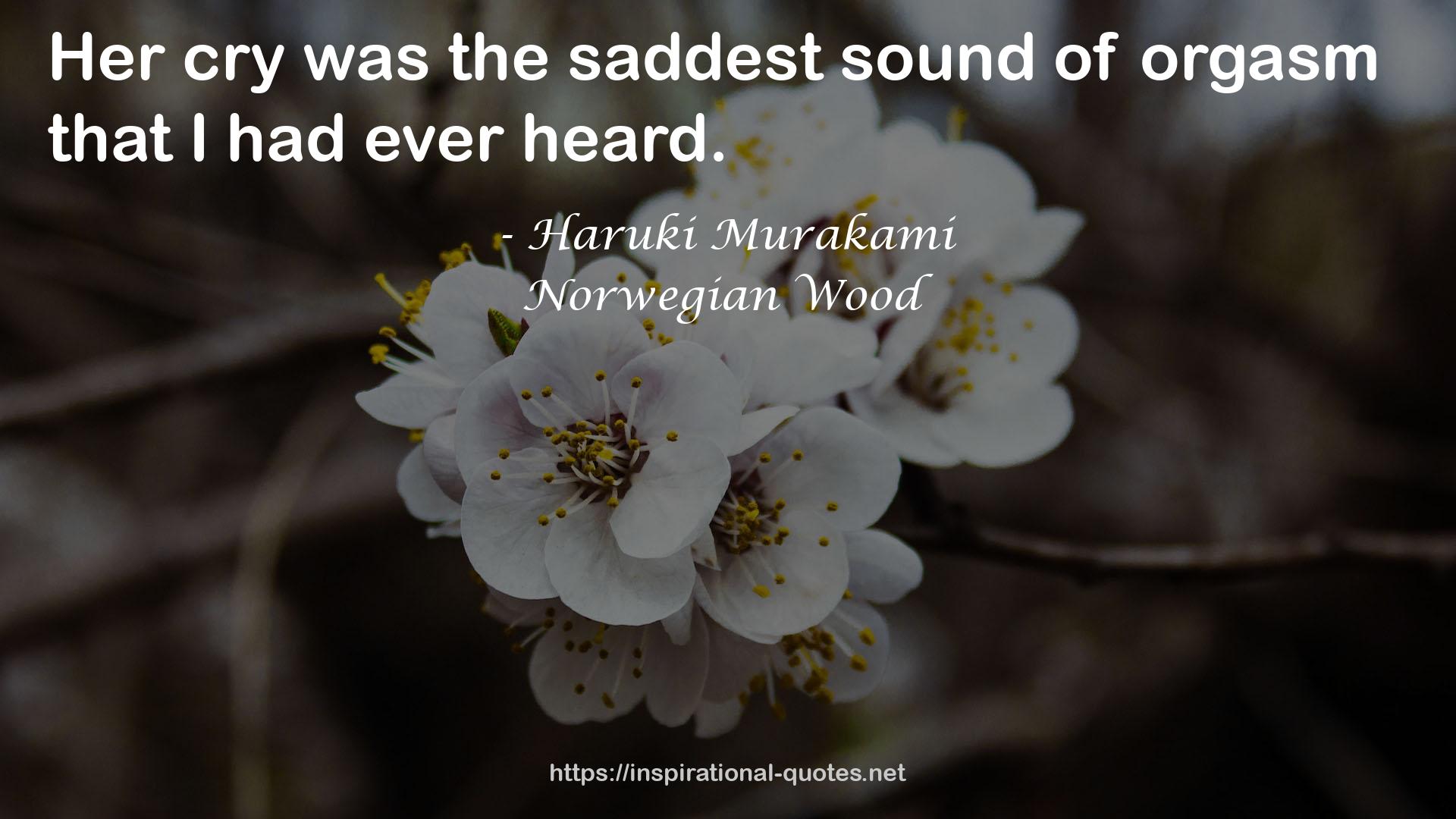 the saddest sound  QUOTES