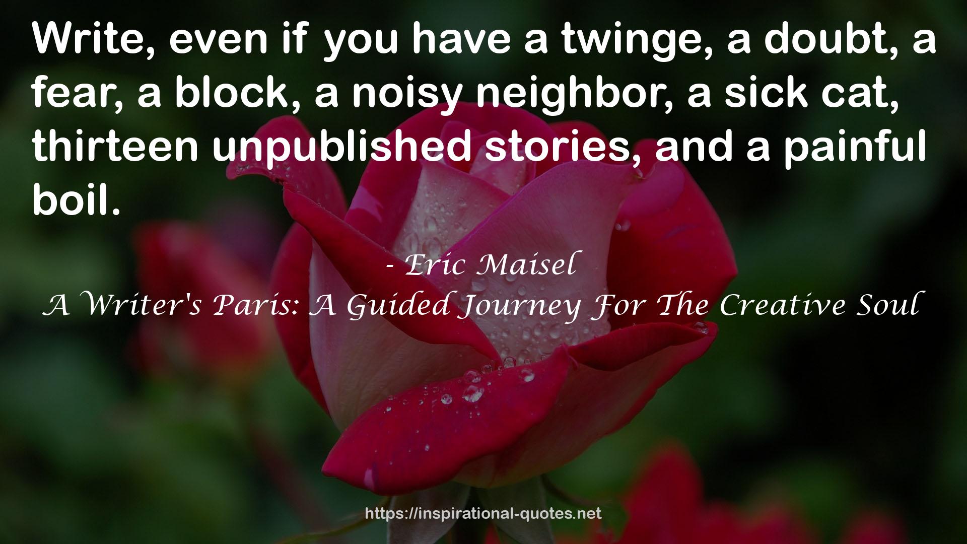 A Writer's Paris: A Guided Journey For The Creative Soul QUOTES