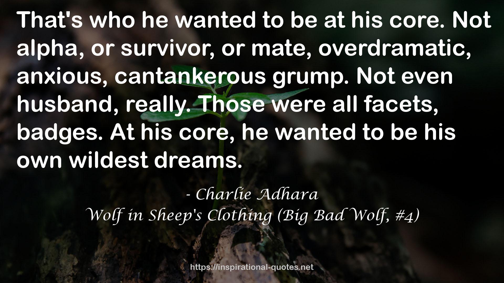 Wolf in Sheep's Clothing (Big Bad Wolf, #4) QUOTES