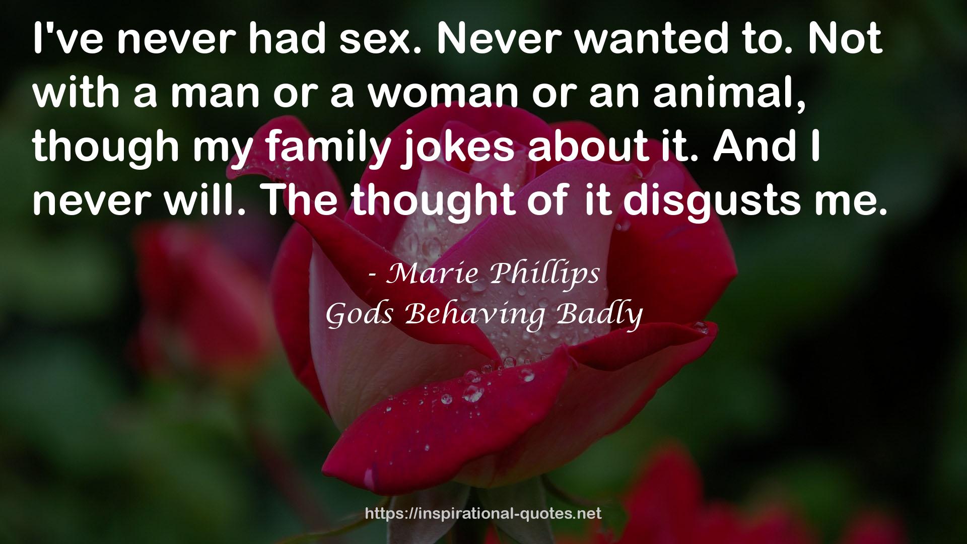 Gods Behaving Badly QUOTES