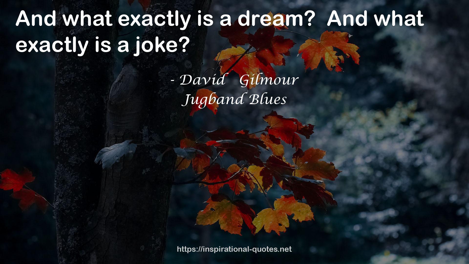 Jugband Blues QUOTES