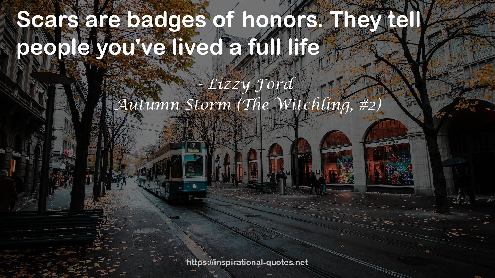 Autumn Storm (The Witchling, #2) QUOTES