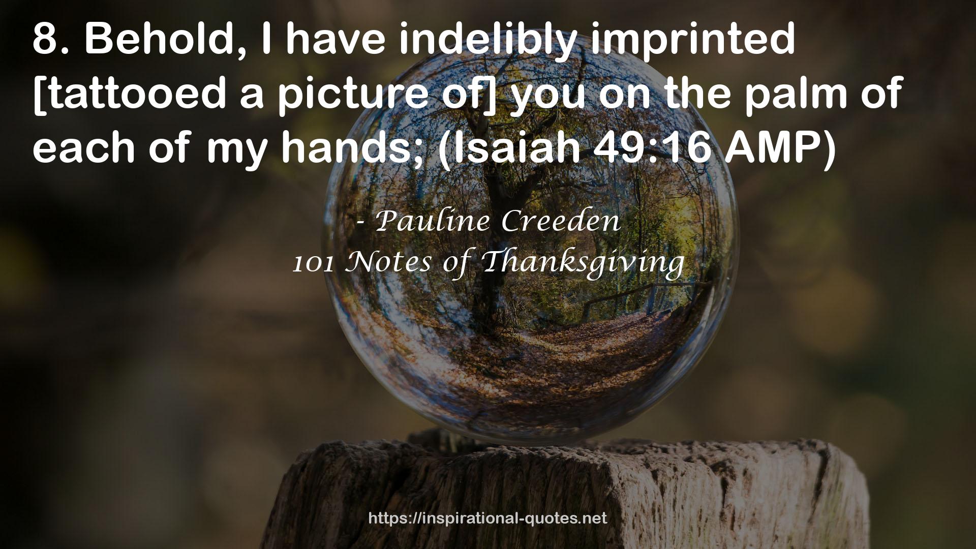 101 Notes of Thanksgiving QUOTES