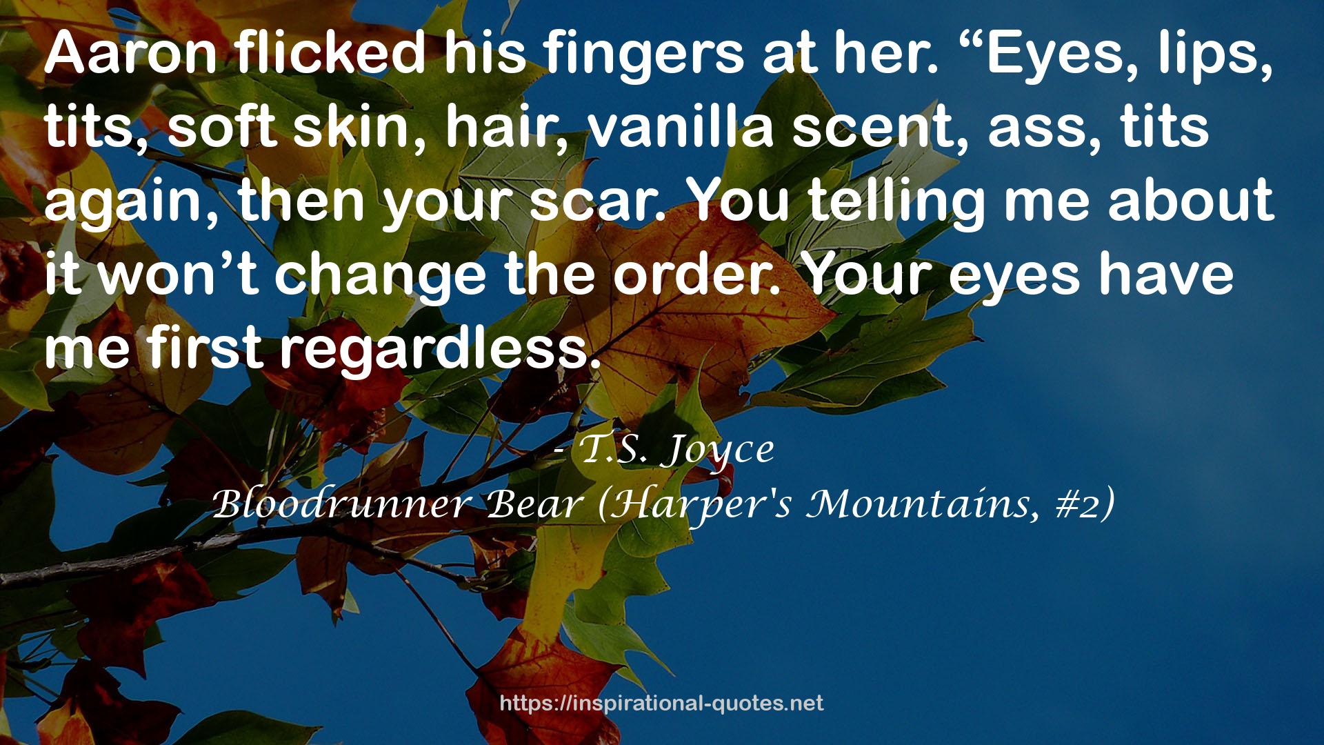 Bloodrunner Bear (Harper's Mountains, #2) QUOTES