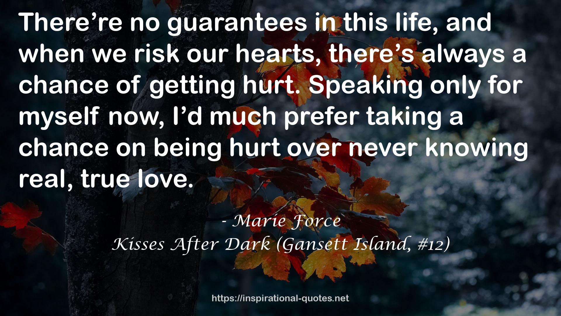 Kisses After Dark (Gansett Island, #12) QUOTES