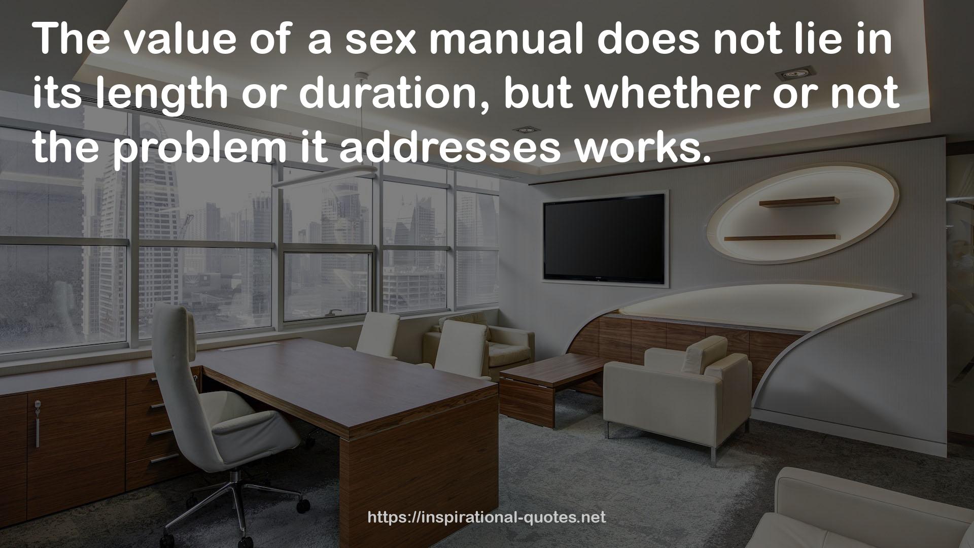 a sex manual  QUOTES