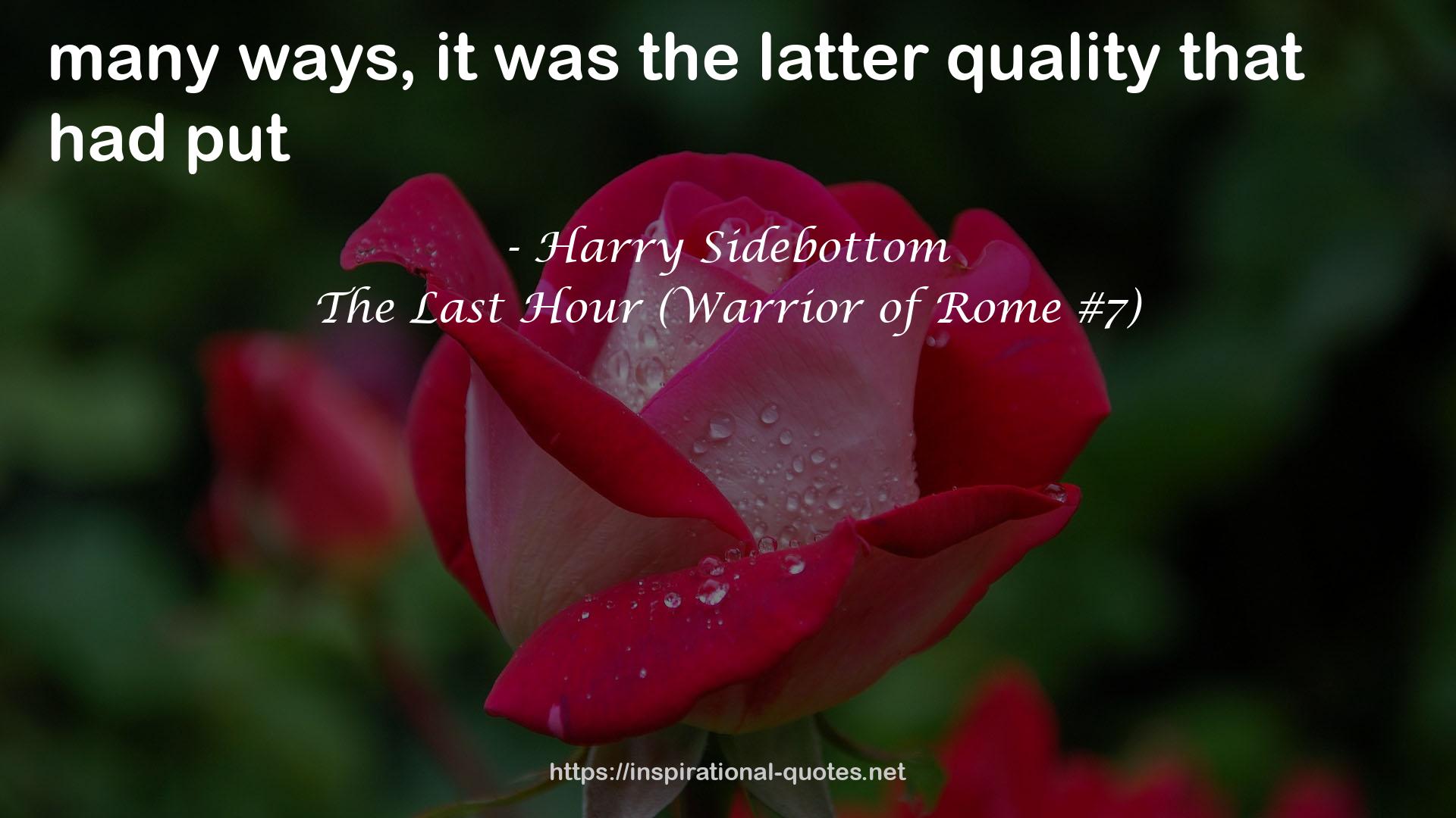 The Last Hour (Warrior of Rome #7) QUOTES