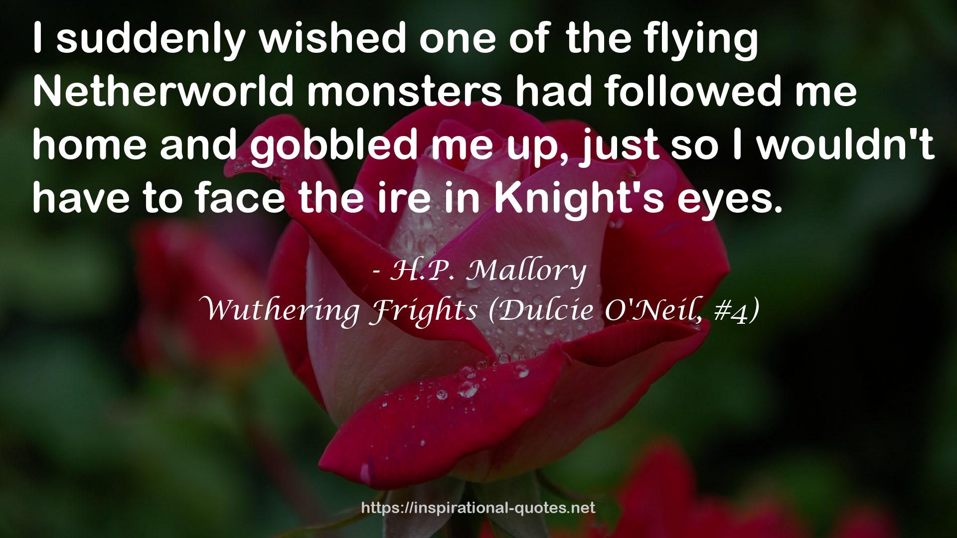 Wuthering Frights (Dulcie O'Neil, #4) QUOTES