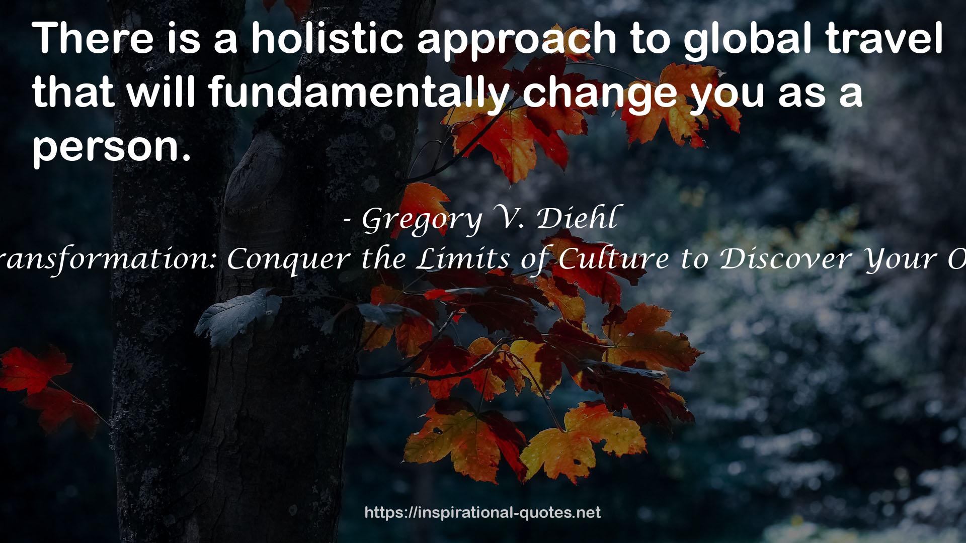 Travel as Transformation: Conquer the Limits of Culture to Discover Your Own Identity QUOTES