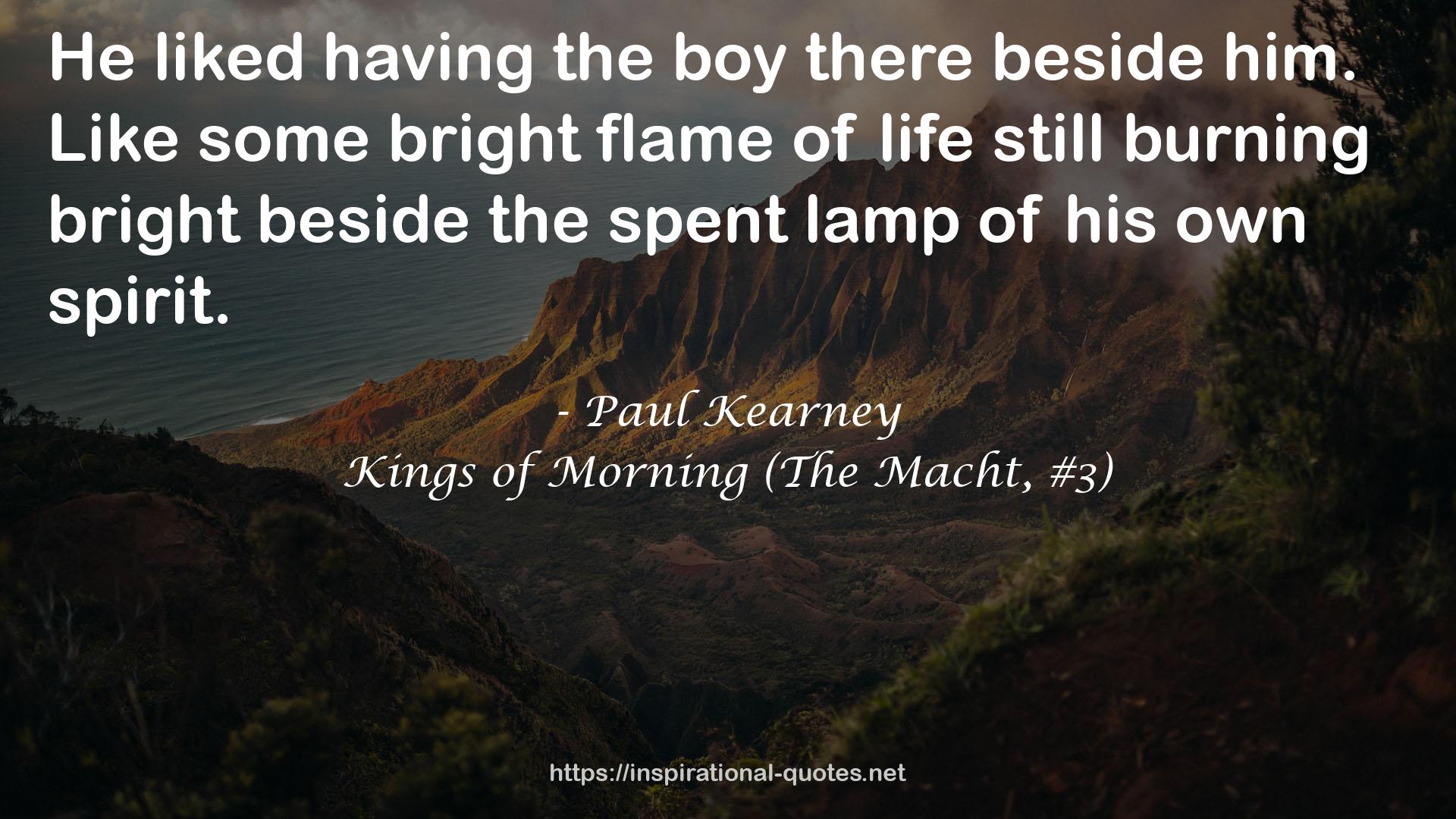 Kings of Morning (The Macht, #3) QUOTES