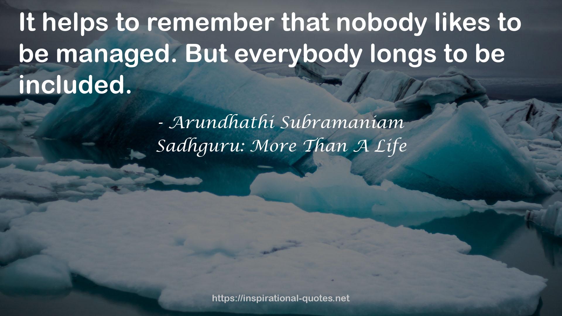 Sadhguru: More Than A Life QUOTES