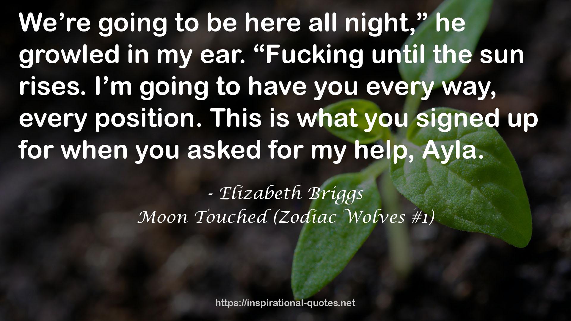 Moon Touched (Zodiac Wolves #1) QUOTES