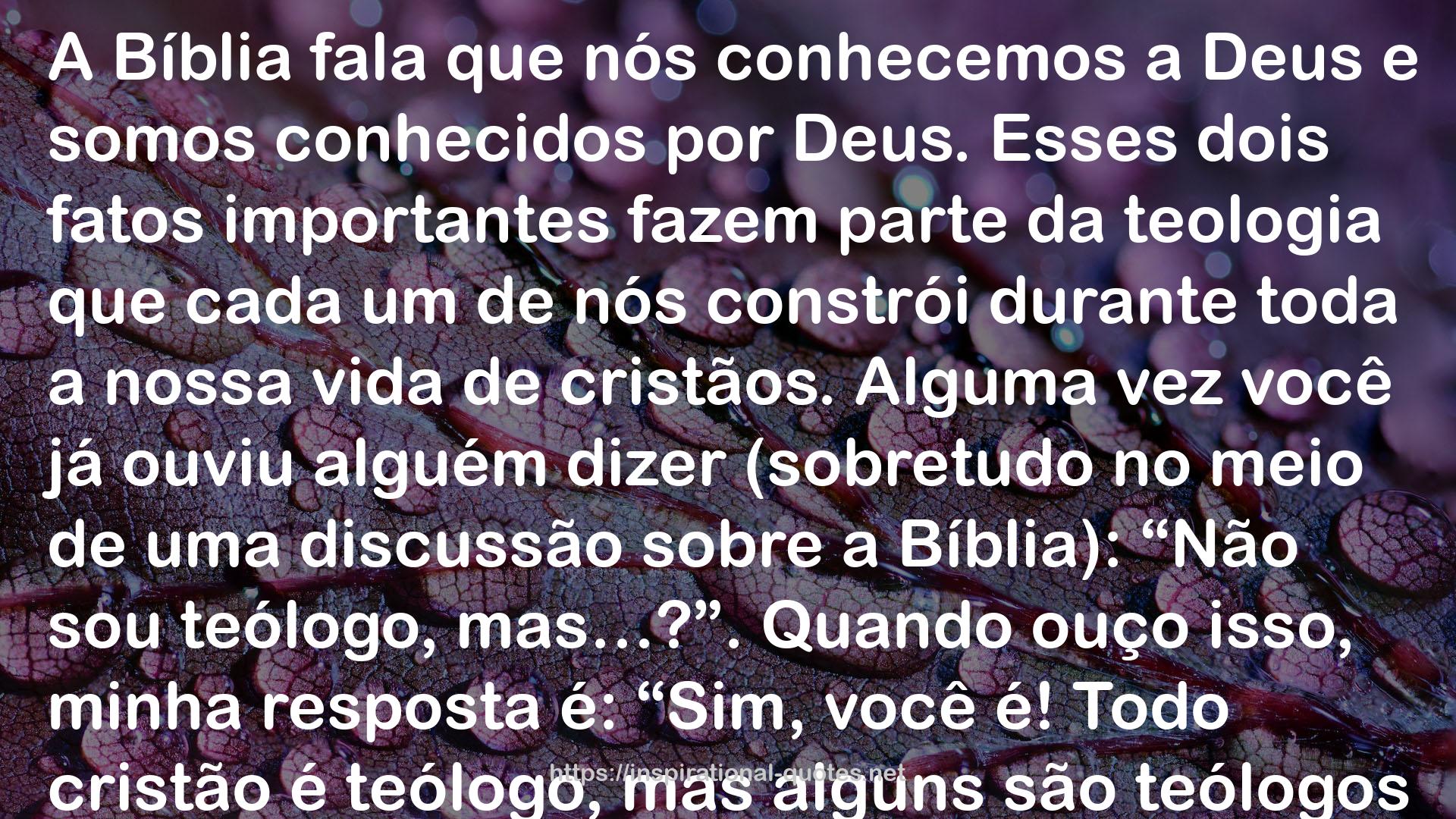 Introdução à teologia bíblica: O desenvolvimento do evangelho em toda a Escritura QUOTES