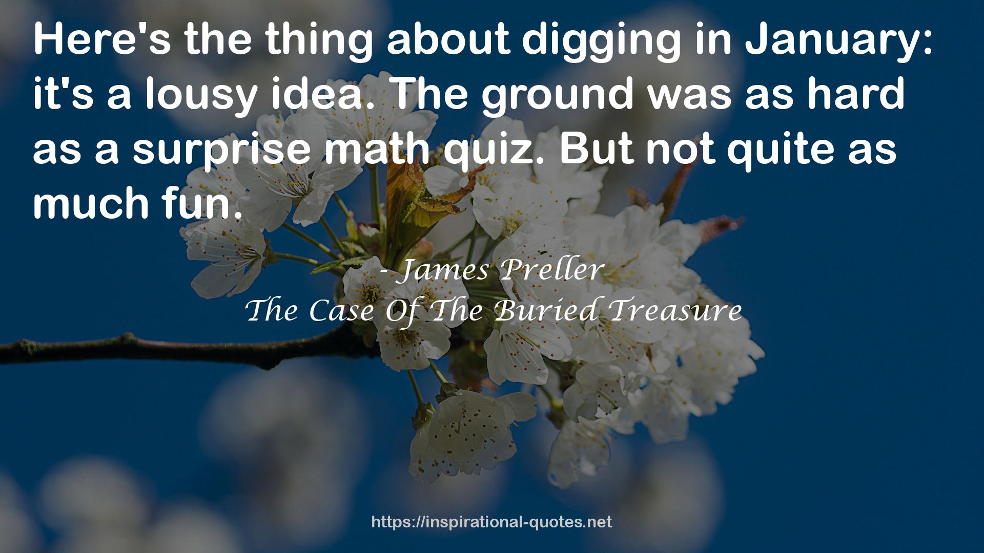 The Case Of The Buried Treasure QUOTES