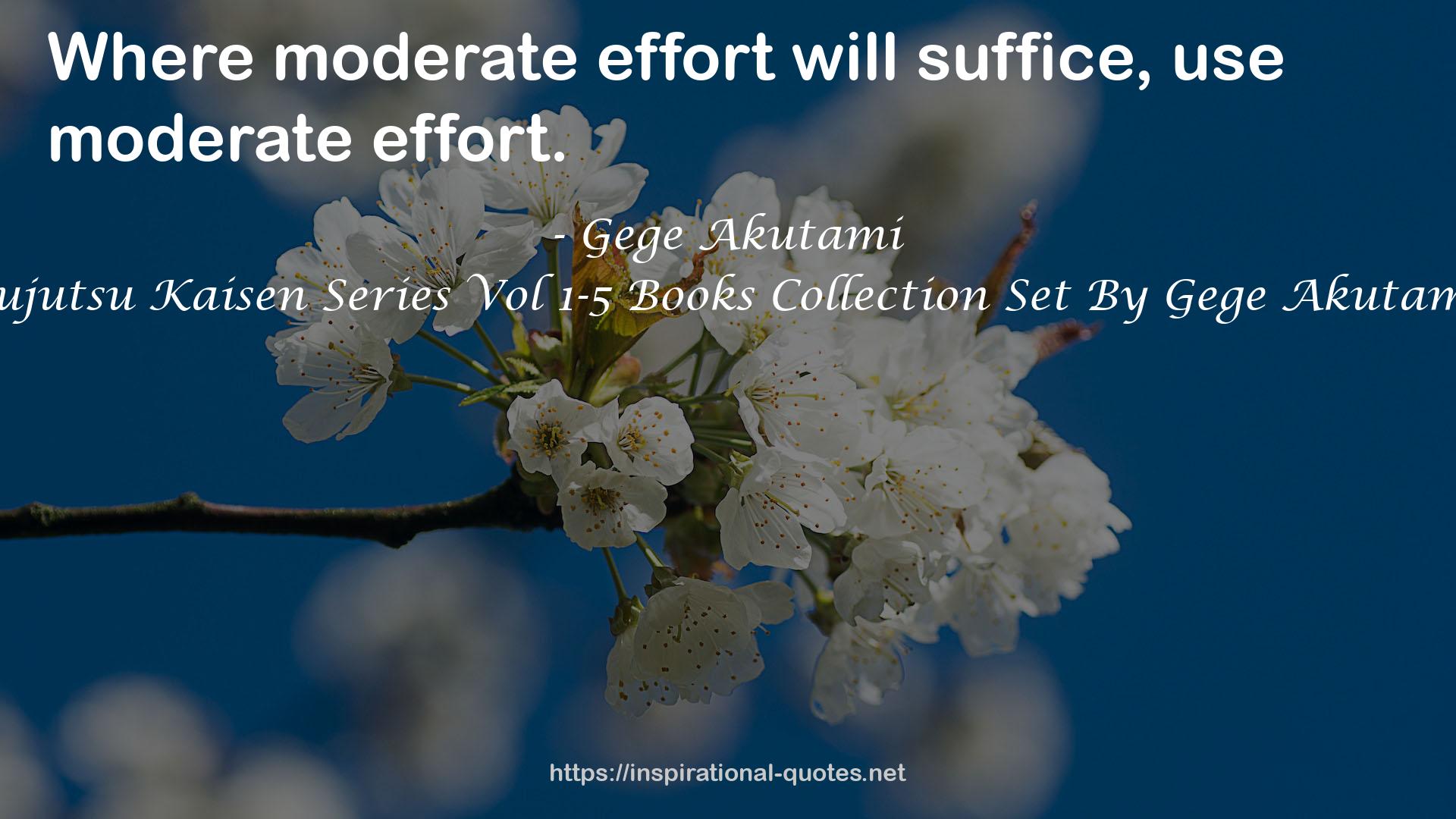 Jujutsu Kaisen Series Vol 1-5 Books Collection Set By Gege Akutami QUOTES