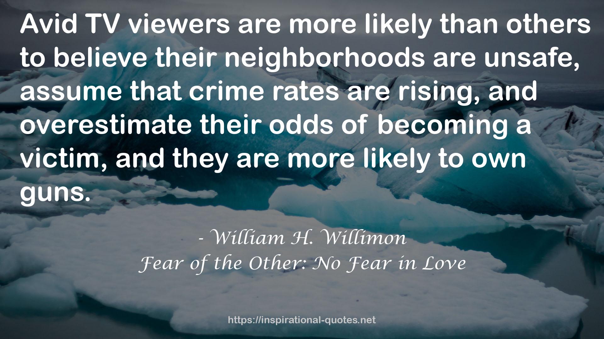 Fear of the Other: No Fear in Love QUOTES