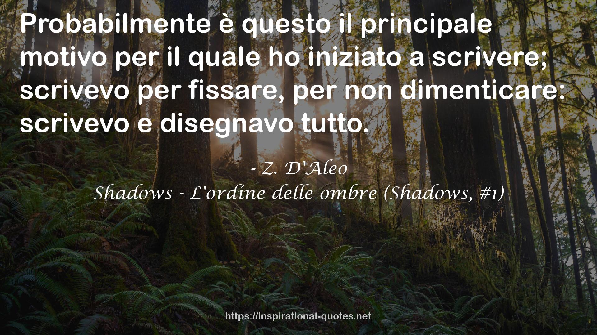 Shadows - L'ordine delle ombre (Shadows, #1) QUOTES