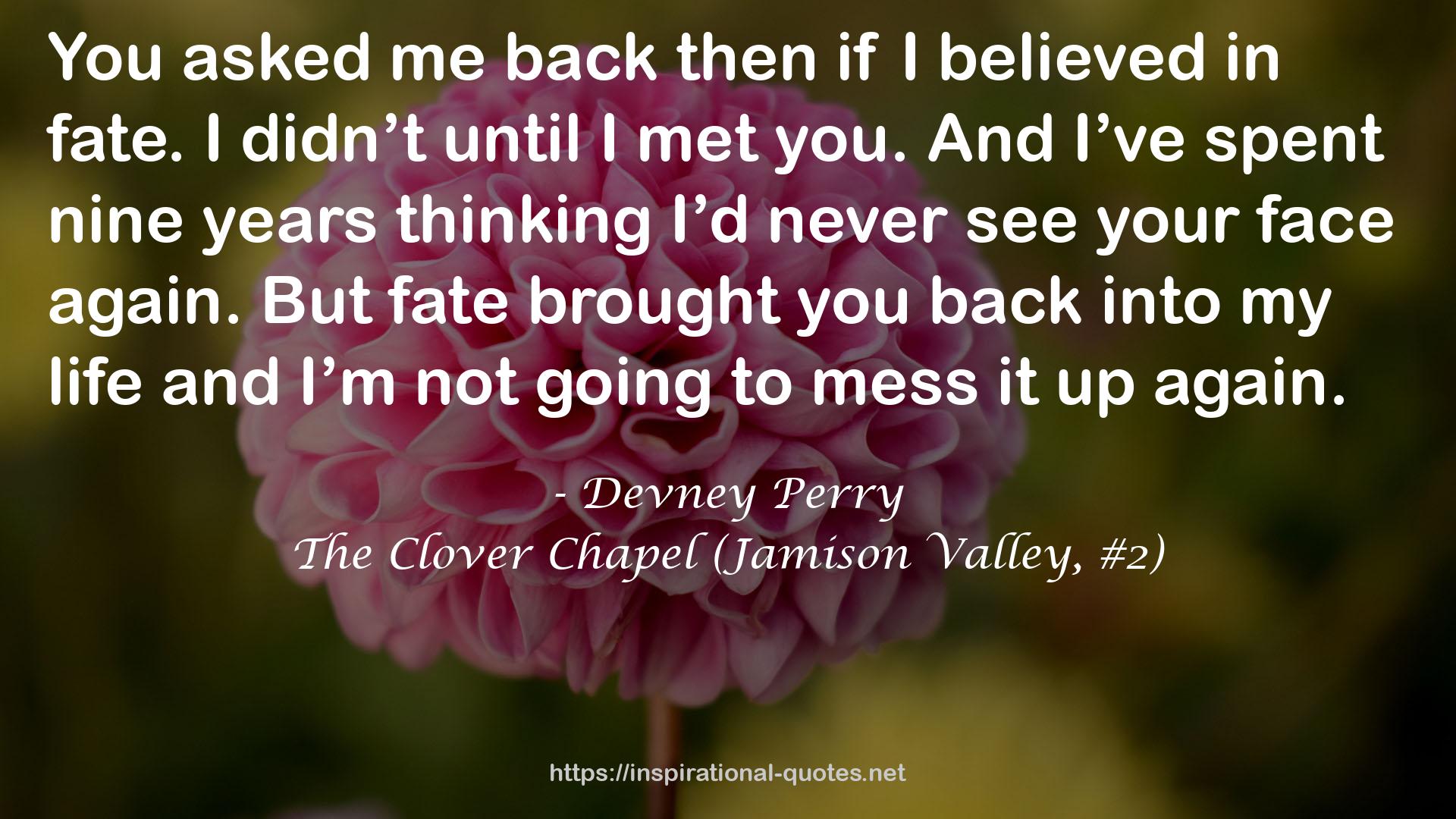 The Clover Chapel (Jamison Valley, #2) QUOTES