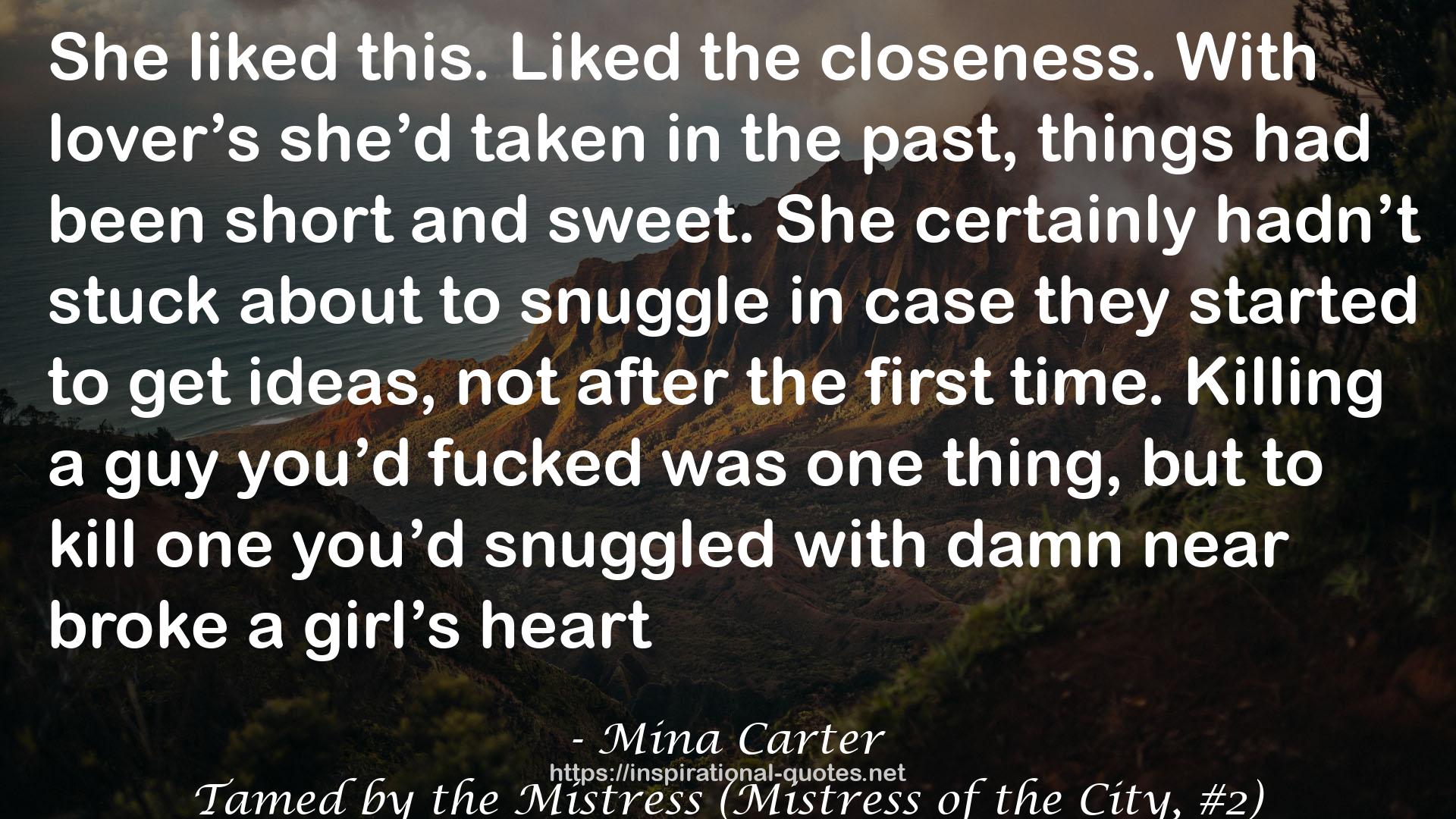 Mina Carter QUOTES