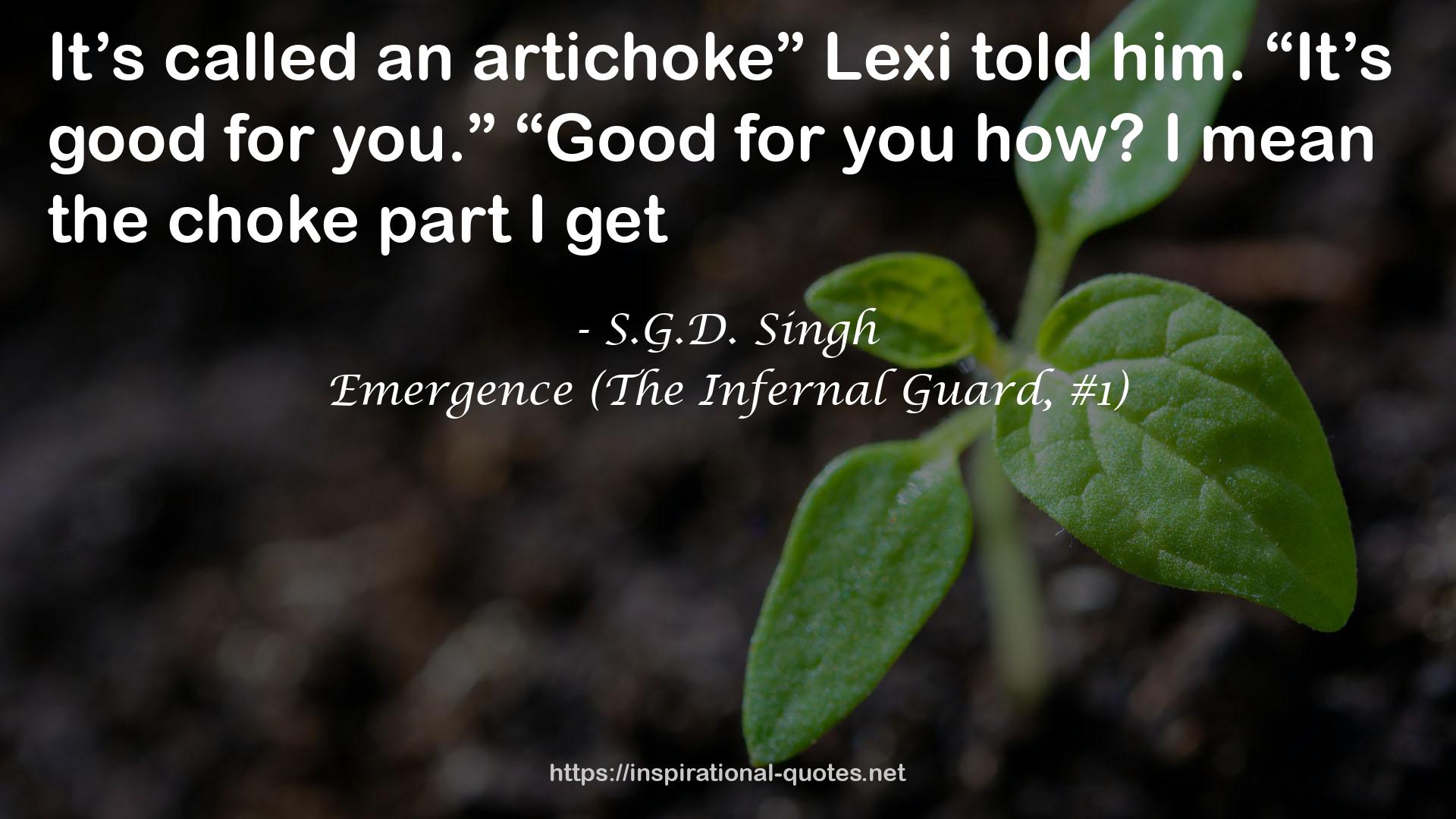 Emergence (The Infernal Guard, #1) QUOTES