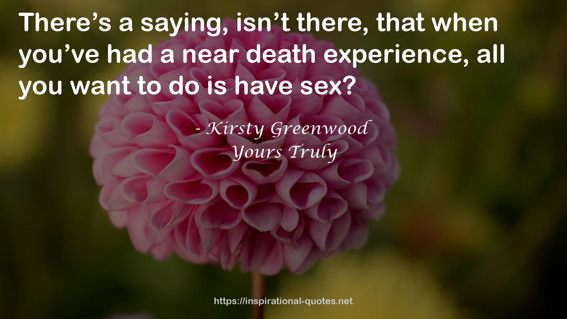 Kirsty Greenwood QUOTES