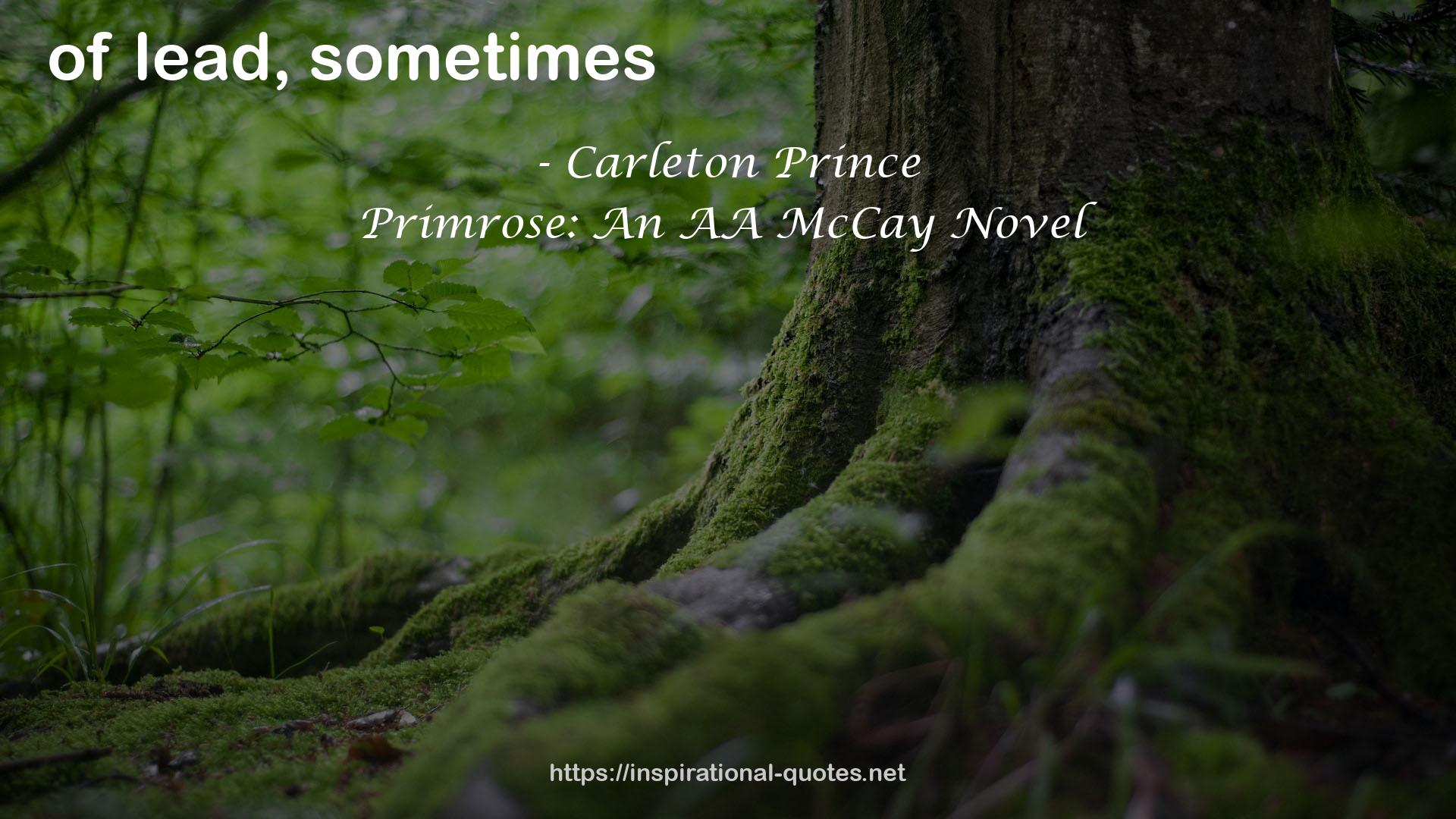 Primrose: An AA McCay Novel QUOTES