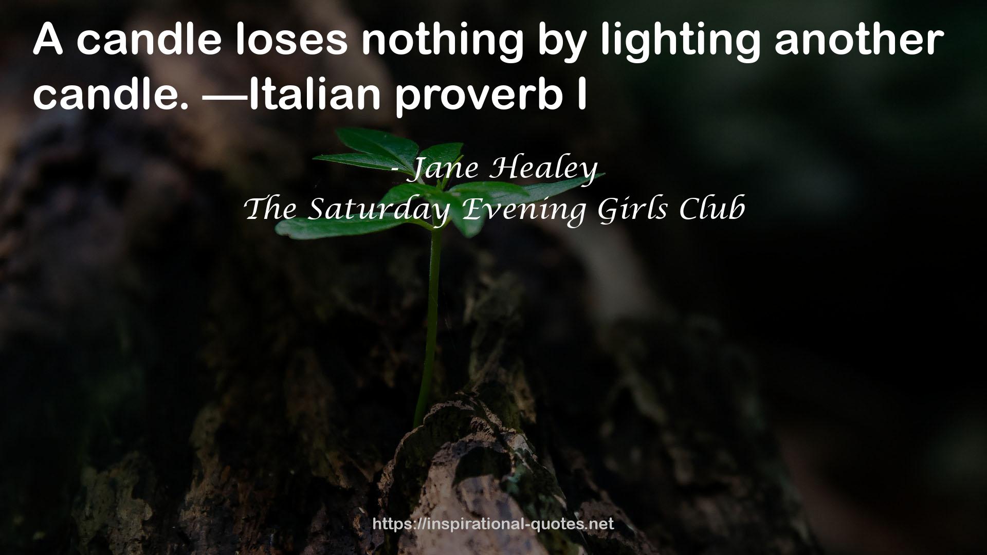 The Saturday Evening Girls Club QUOTES