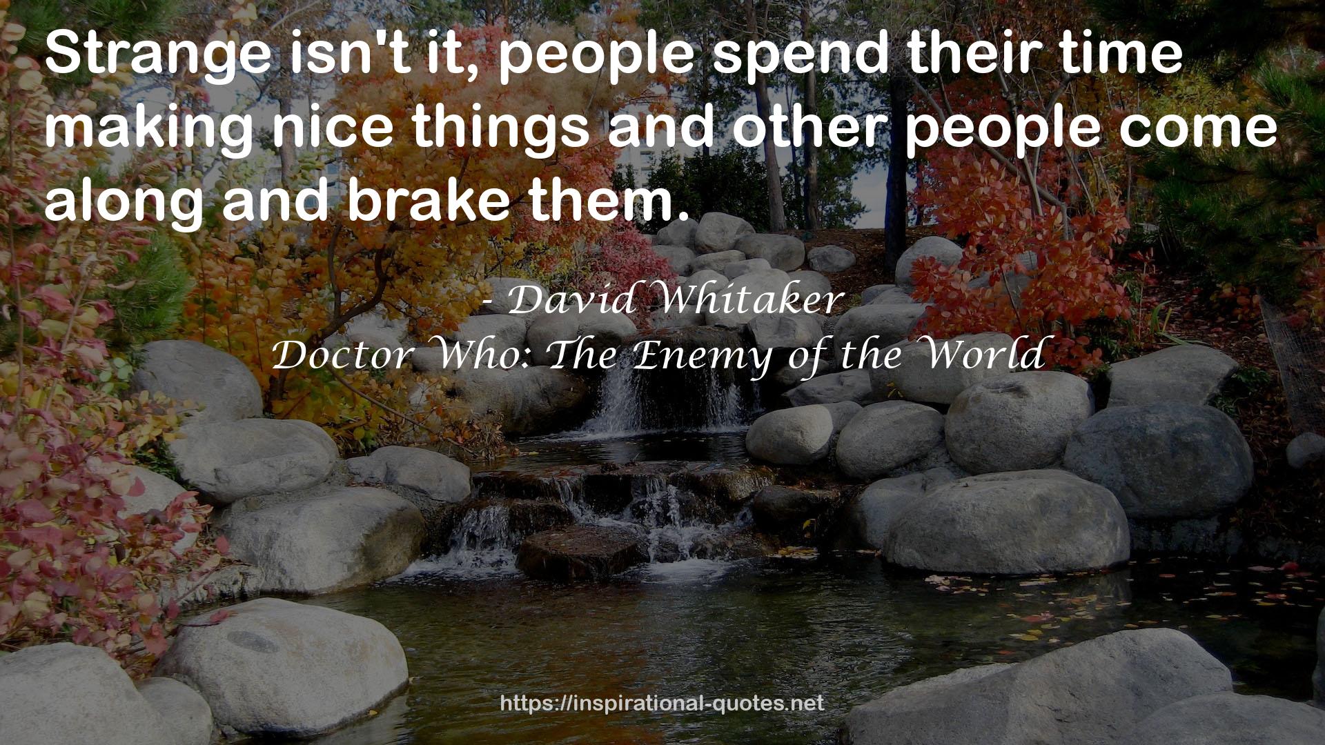 Doctor Who: The Enemy of the World QUOTES