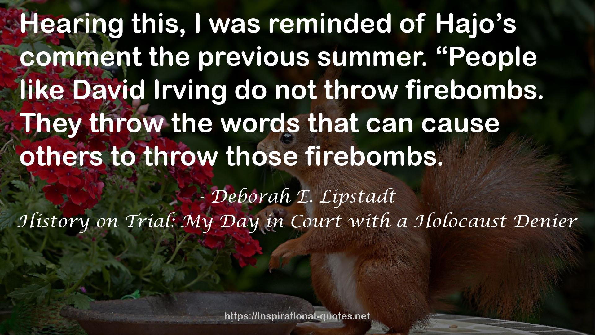 History on Trial: My Day in Court with a Holocaust Denier QUOTES