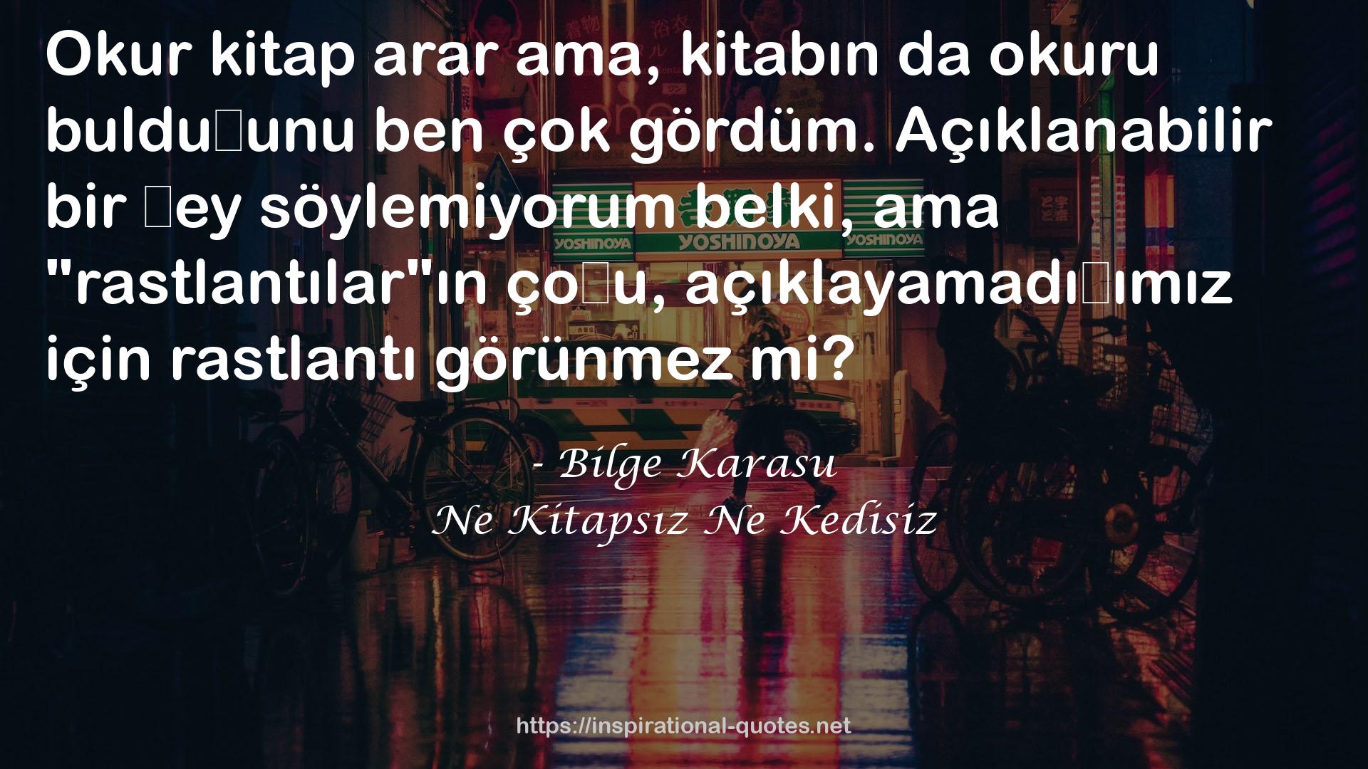 Ne Kitapsız Ne Kedisiz QUOTES