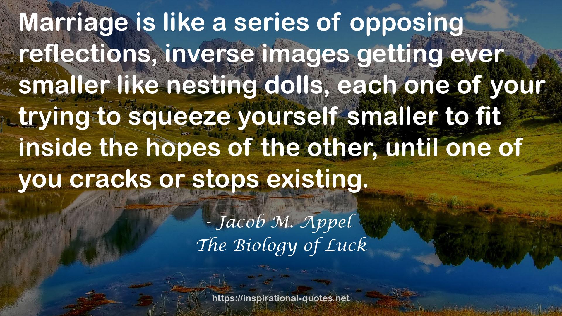The Biology of Luck QUOTES