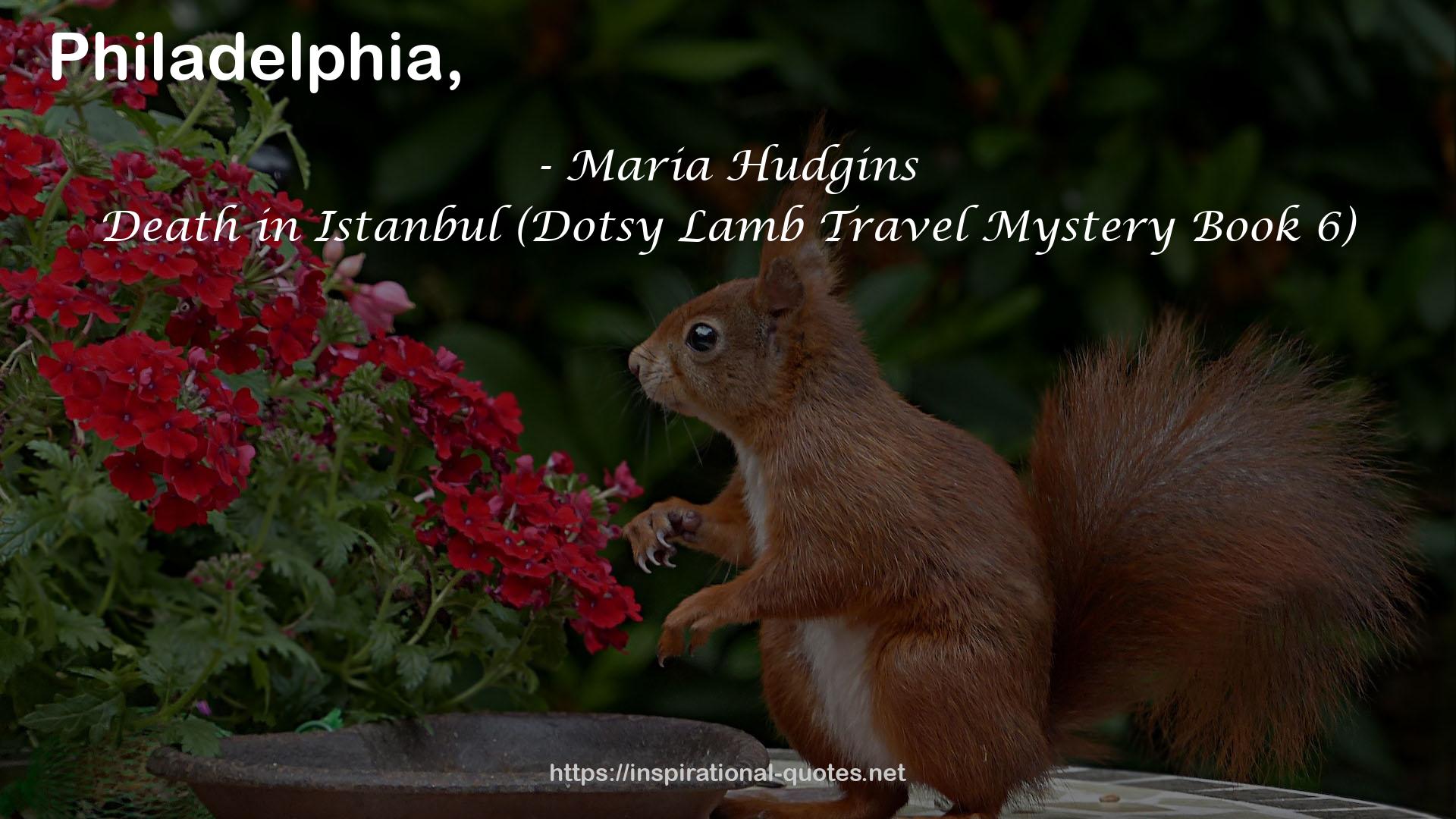 Death in Istanbul (Dotsy Lamb Travel Mystery Book 6) QUOTES