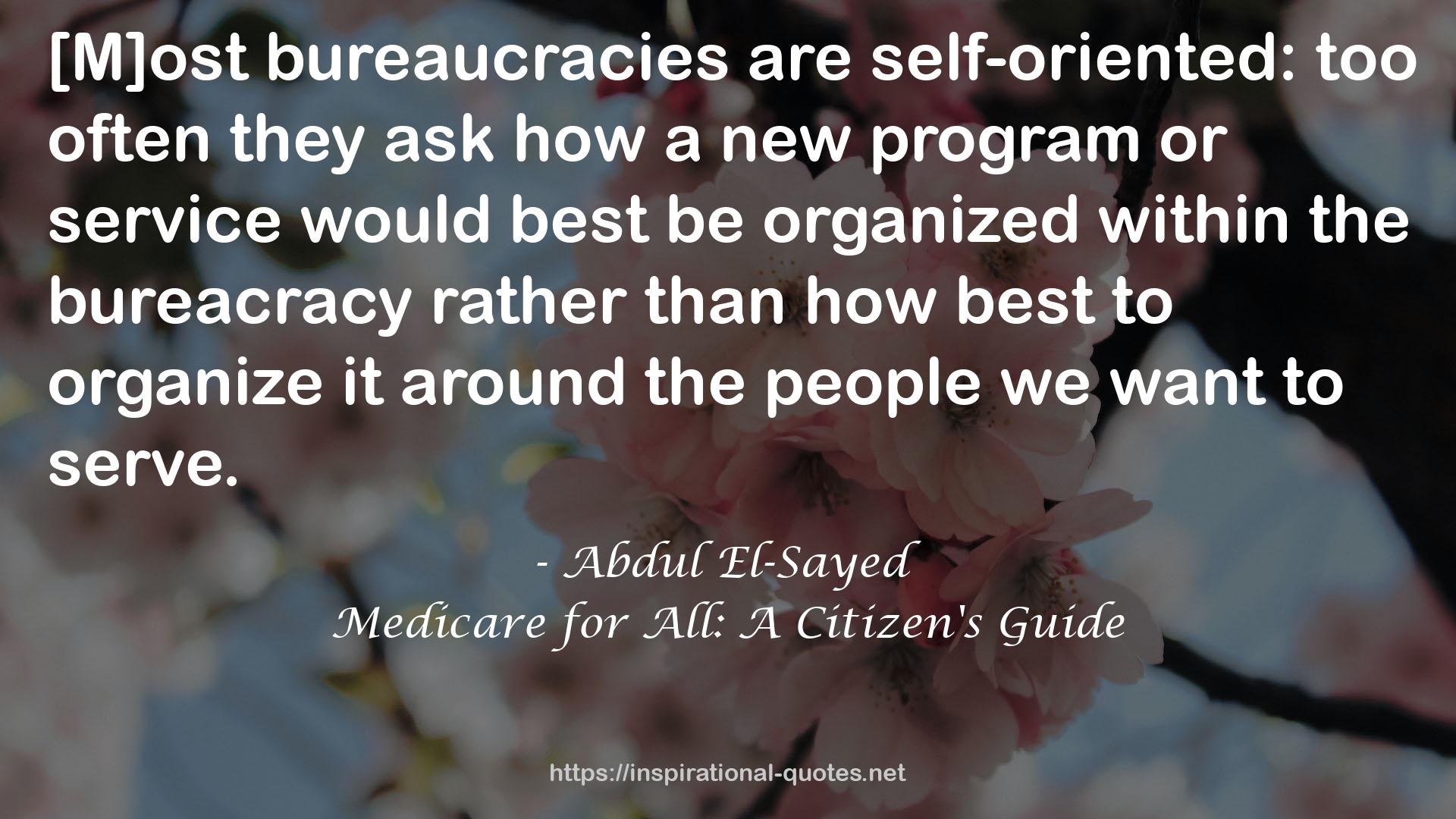 Medicare for All: A Citizen's Guide QUOTES
