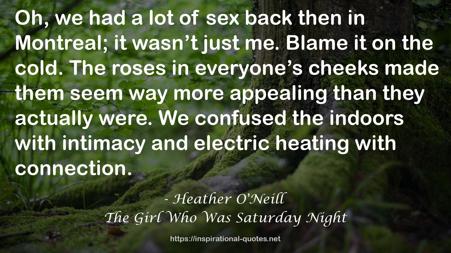 The Girl Who Was Saturday Night QUOTES