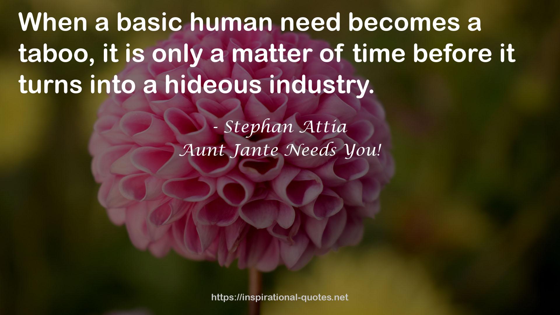 Aunt Jante Needs You! QUOTES