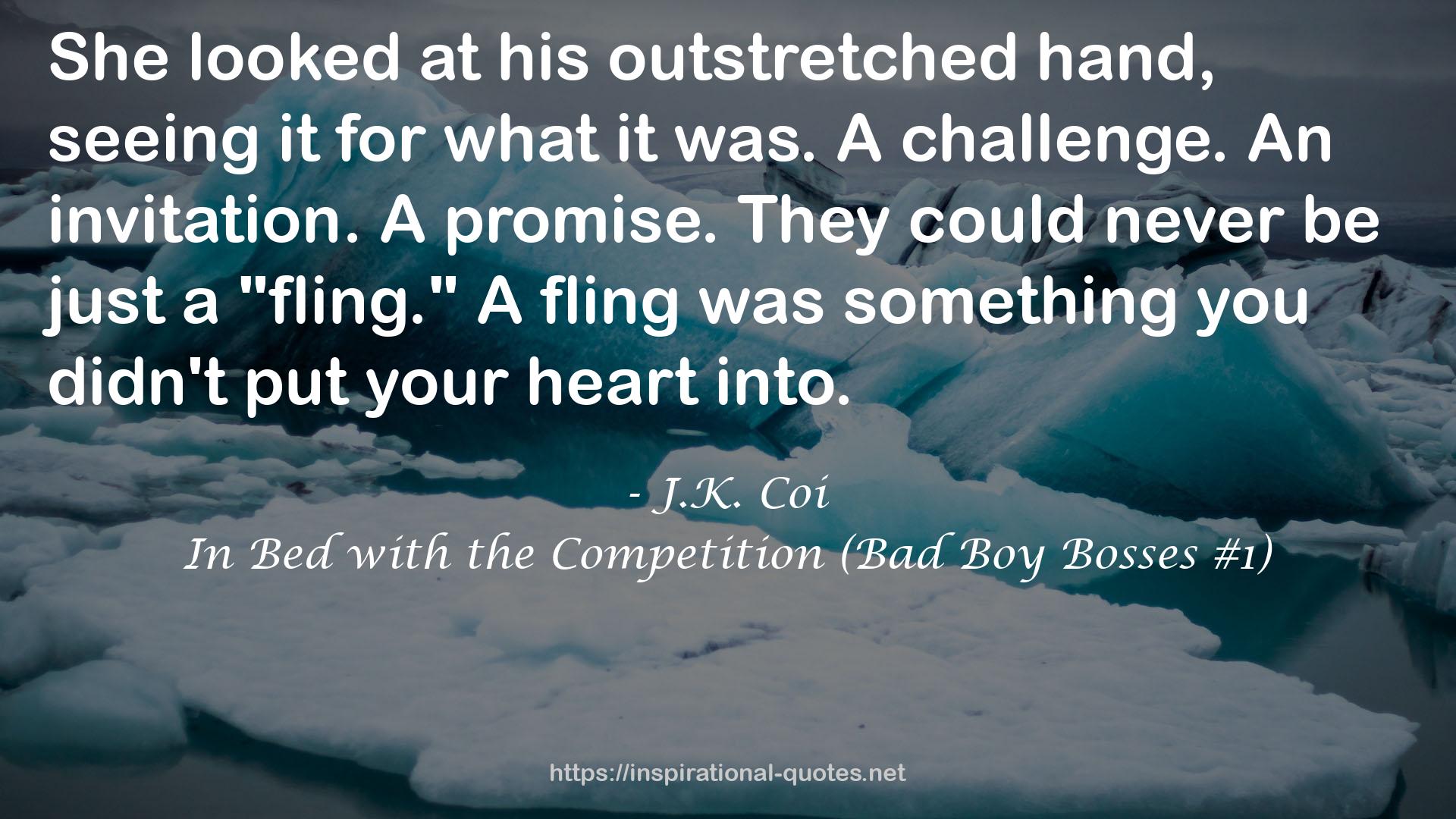 In Bed with the Competition (Bad Boy Bosses #1) QUOTES