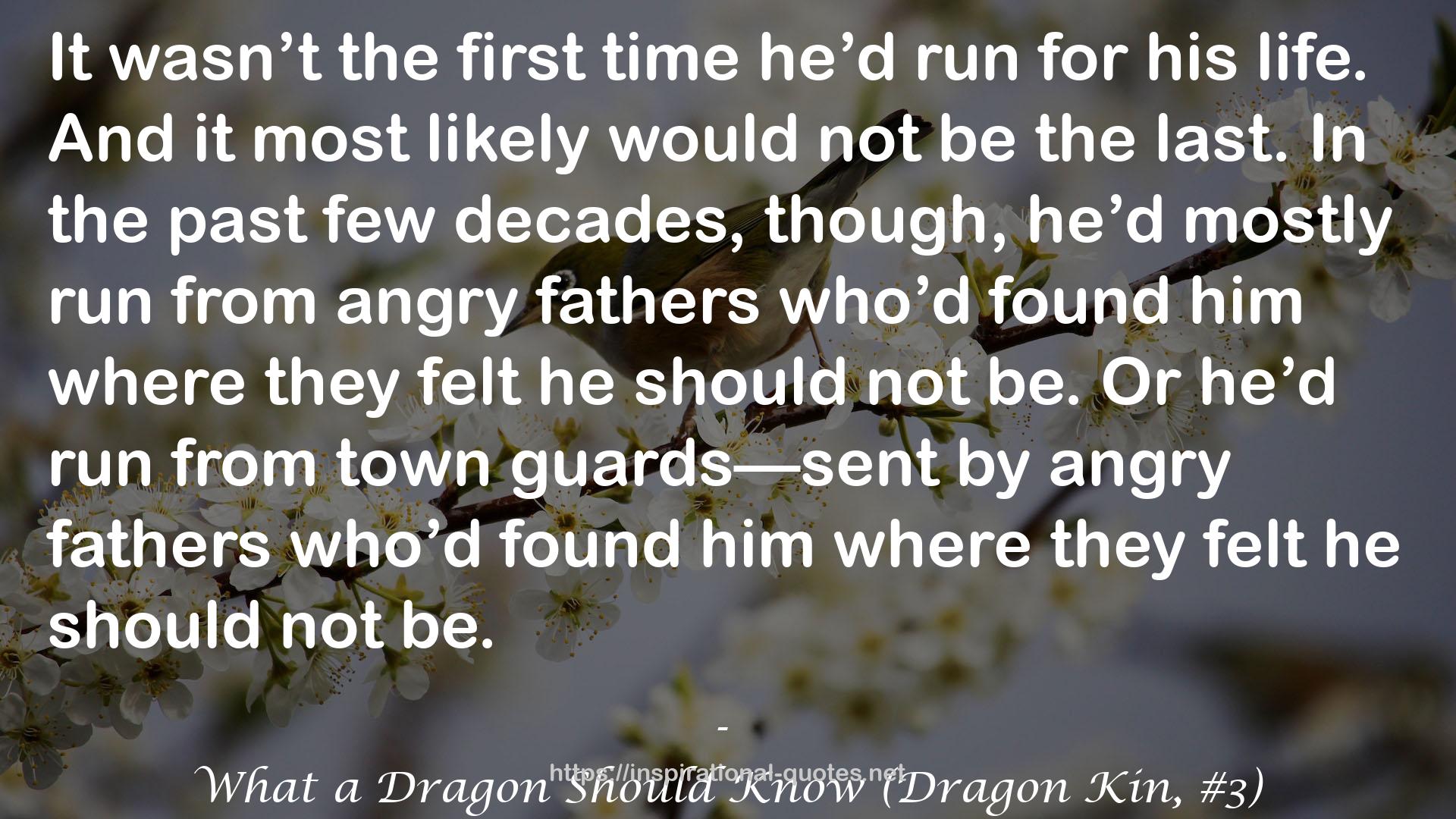 What a Dragon Should Know (Dragon Kin, #3) QUOTES