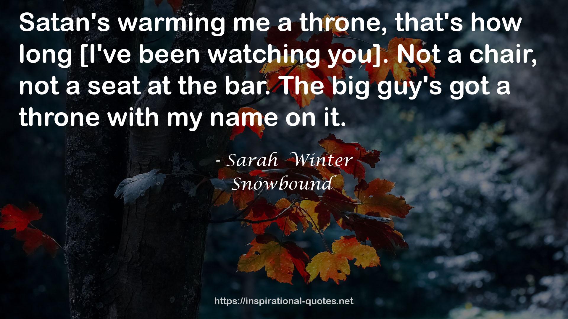 Sarah  Winter QUOTES