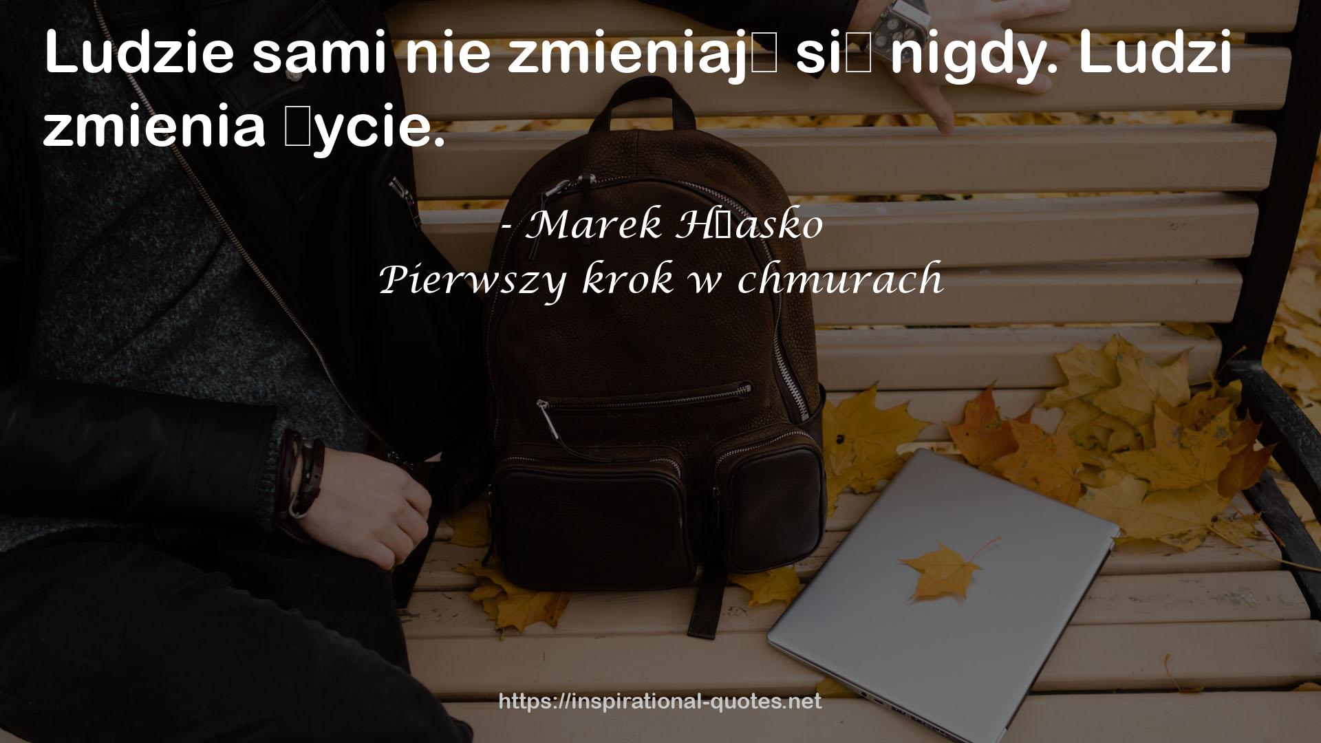 Pierwszy krok w chmurach QUOTES