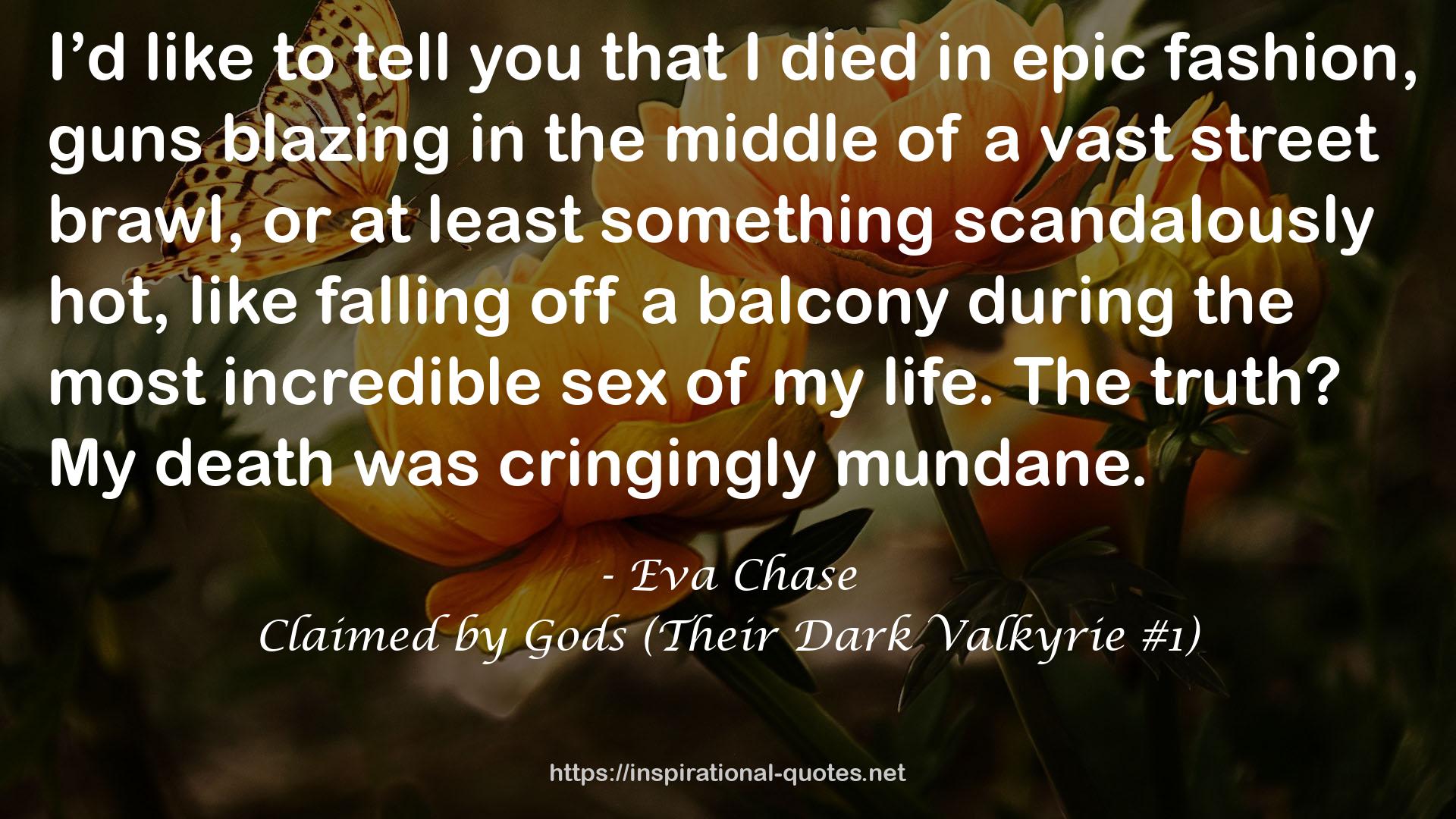 Claimed by Gods (Their Dark Valkyrie #1) QUOTES