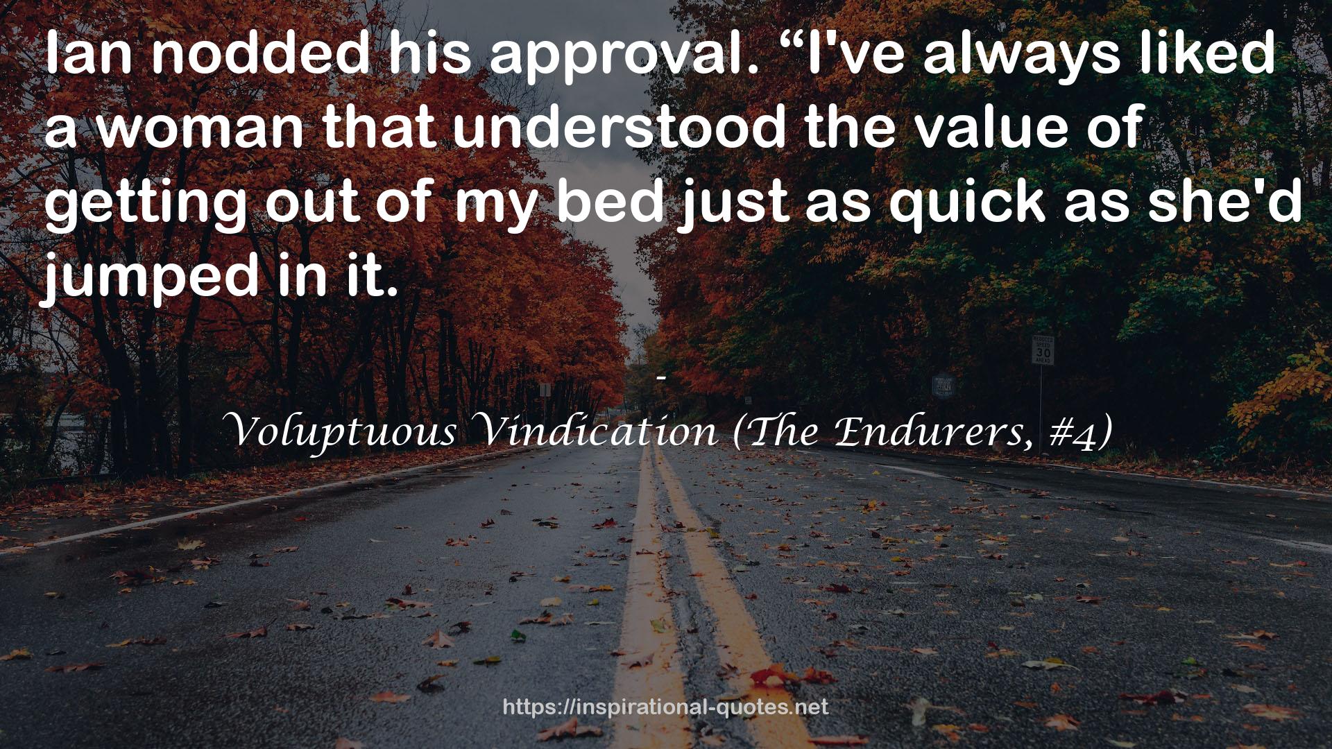 Voluptuous Vindication (The Endurers, #4) QUOTES