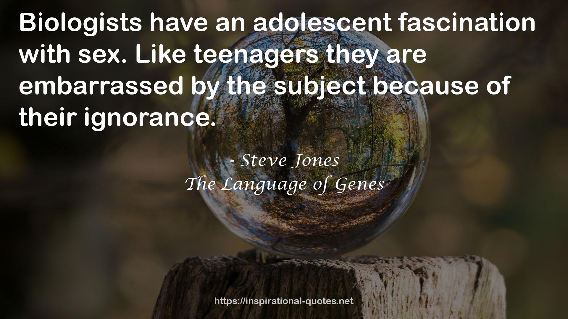 an adolescent fascination  QUOTES