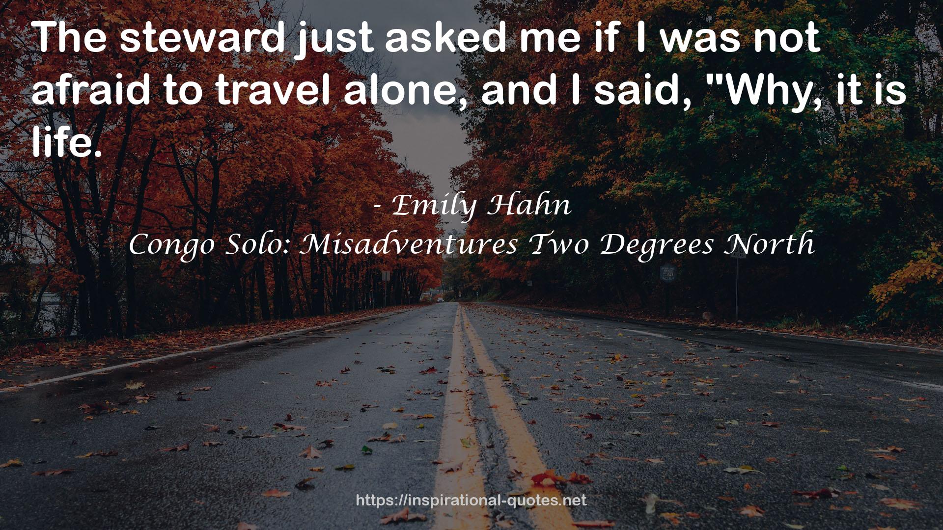 Congo Solo: Misadventures Two Degrees North QUOTES