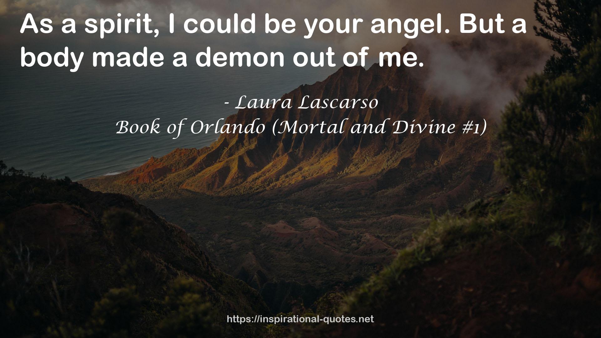 Book of Orlando (Mortal and Divine #1) QUOTES