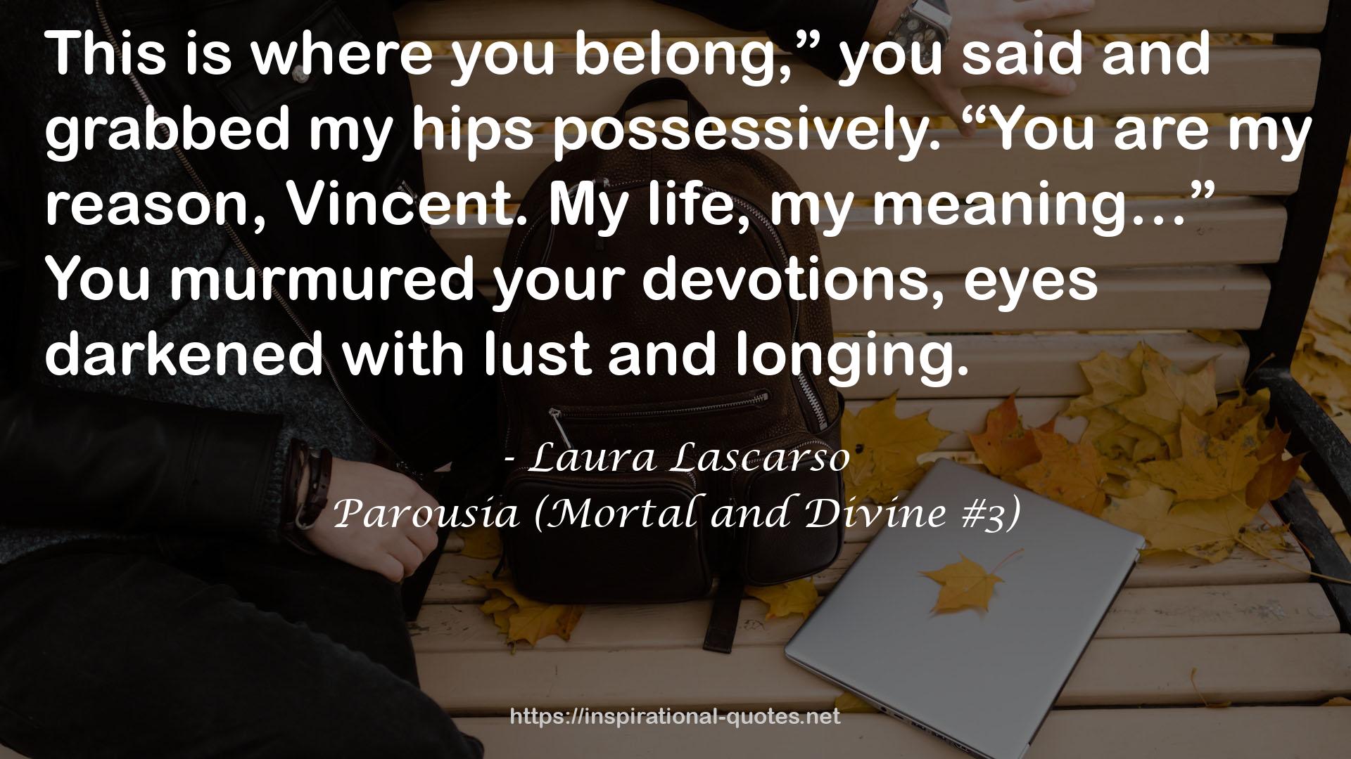 Parousia (Mortal and Divine #3) QUOTES