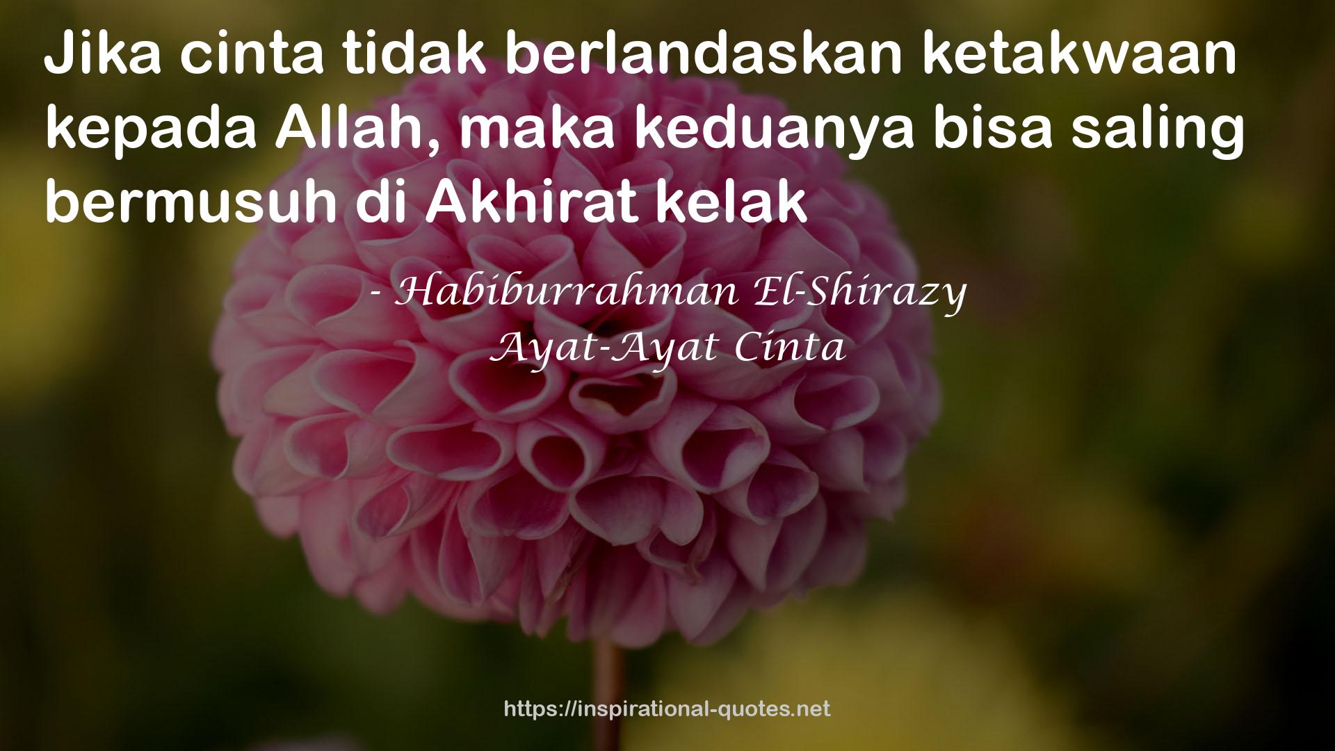 Ayat-Ayat Cinta QUOTES