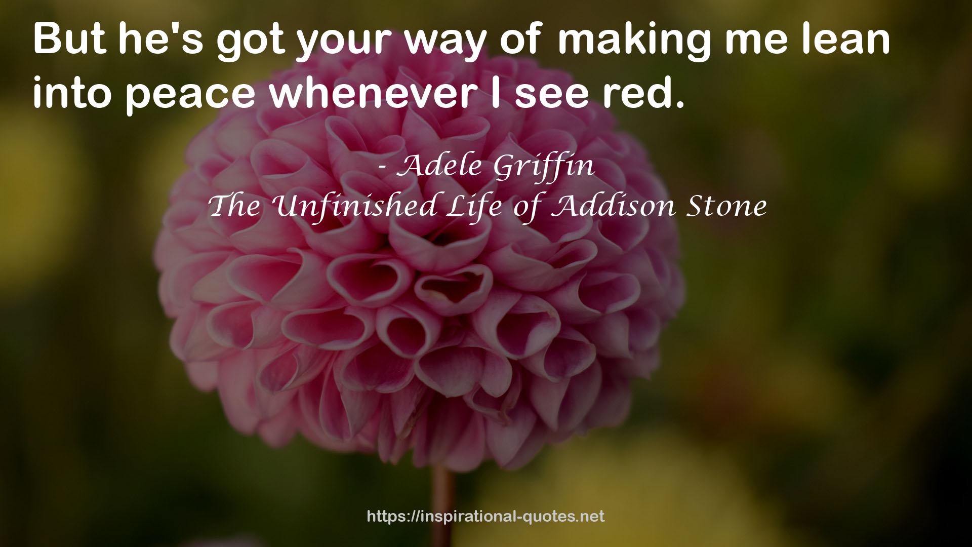 The Unfinished Life of Addison Stone QUOTES