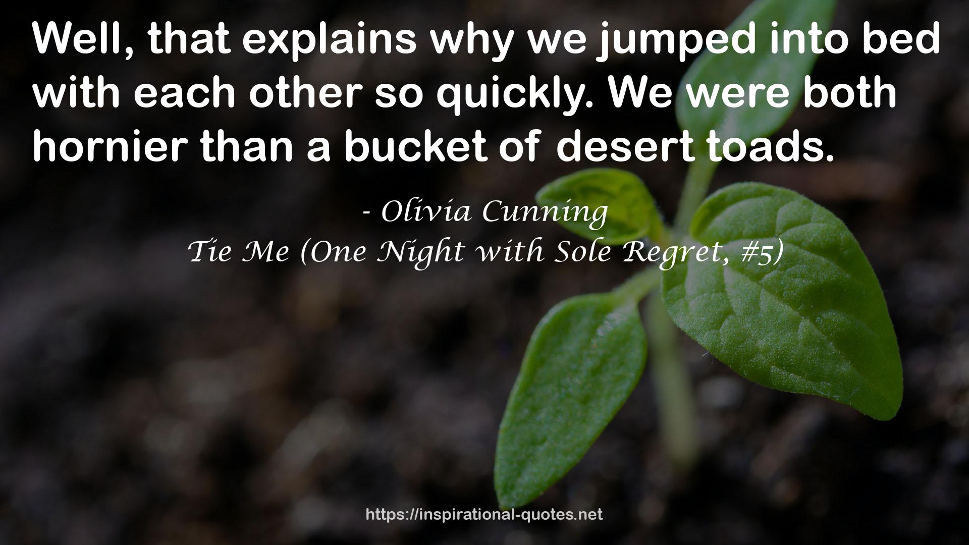 Tie Me (One Night with Sole Regret, #5) QUOTES